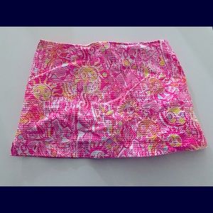 Lilly Pulitzer Pink Multi Print Mini Skirt